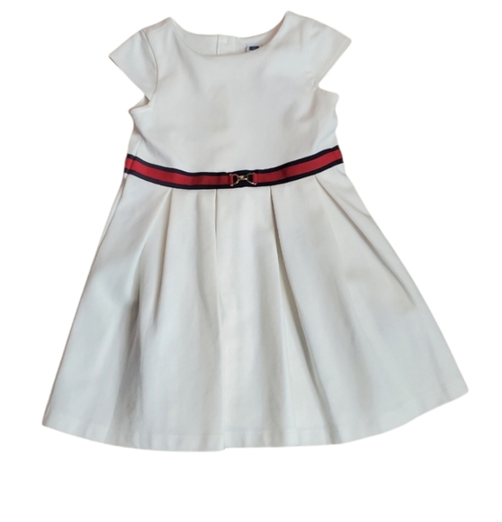 Janie And Jack Cap Sleeve Pleated Belted Dresses - Picture 5 of 5